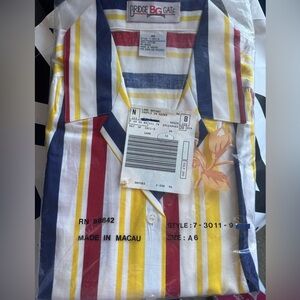 Vintage Lane Bryant Bridge BG Gate Striped sleeveless women’s top -NWT - Size 16